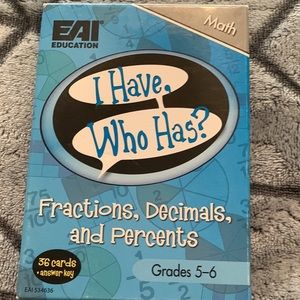 I Have, Who Has game